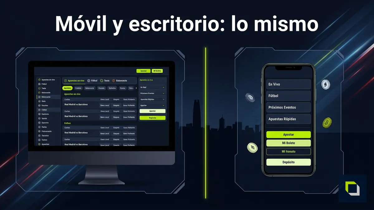 Comparación entre la versión móvil instalable y la versión de escritorio de Epicbet en Chile