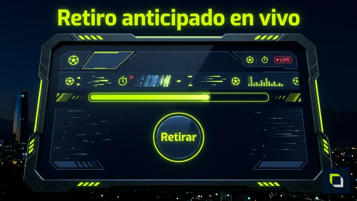 Pantalla de Cash Out para apuestas deportivas en vivo en Epicbet Chile