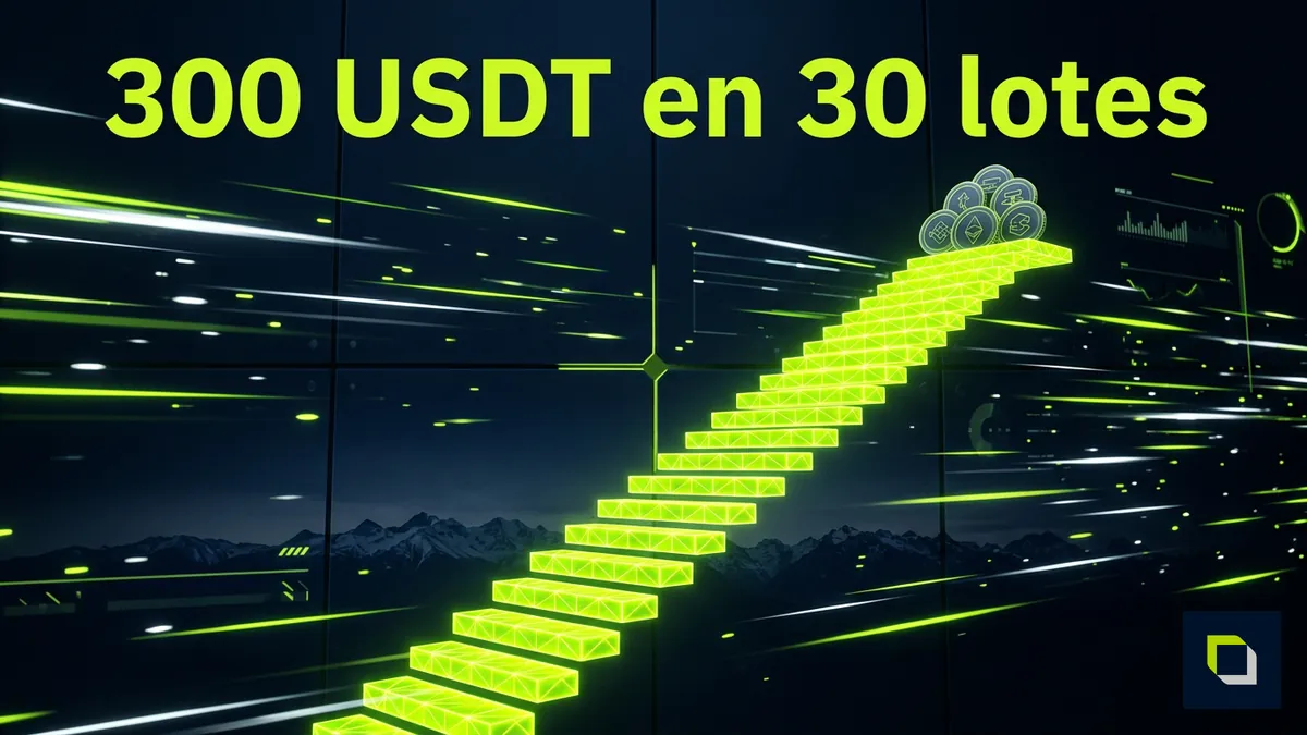 Escalera de 30 lotes del bono de casino de Epicbet Chile en estilo neon lima
