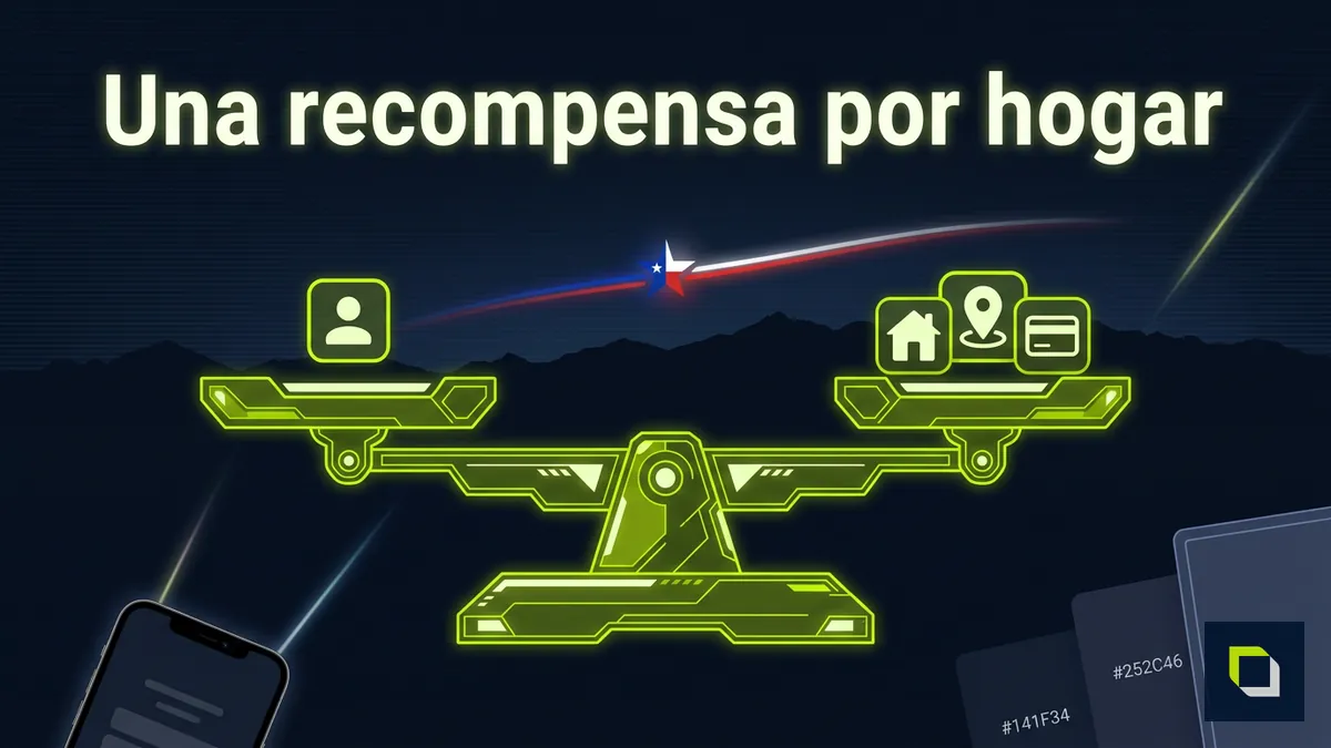 Regla de una recompensa por titular, hogar, dispositivo e IP en Epicbet Chile