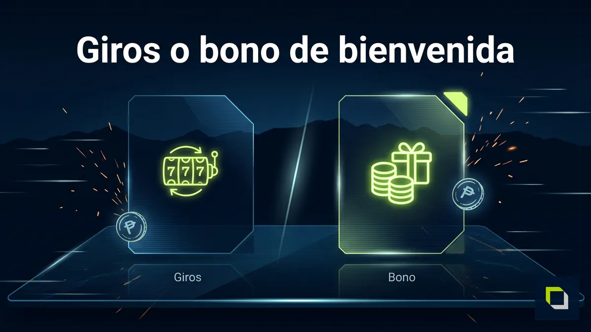Comparación entre giros gratis y bono de bienvenida en Epicbet Chile con tarjetas HUD neón
