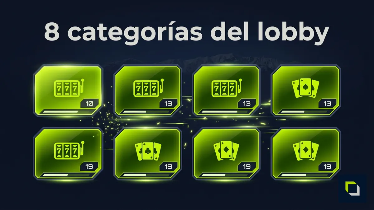 Cuadrícula de categorías del casino online de Epicbet Chile con contadores por sección